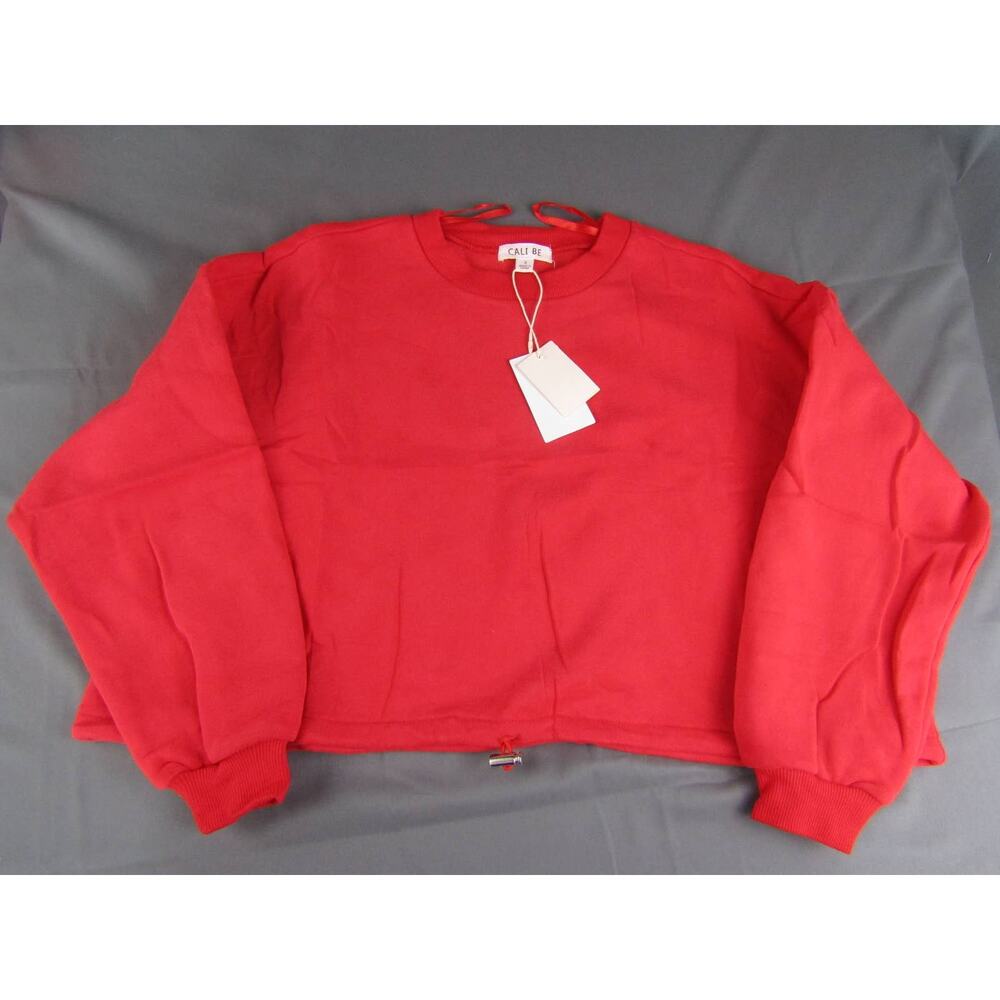 Cali Be Red Croped Pullover‎ Sweatshirt Womens Small Acadamia Outdoor